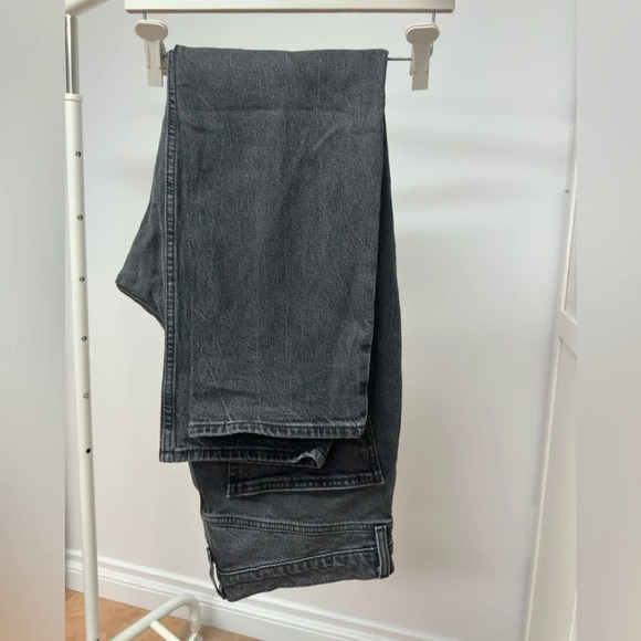 Levi’s black washed denim jeans 70s high slim straight legs size 31 - Picture 4 of 6